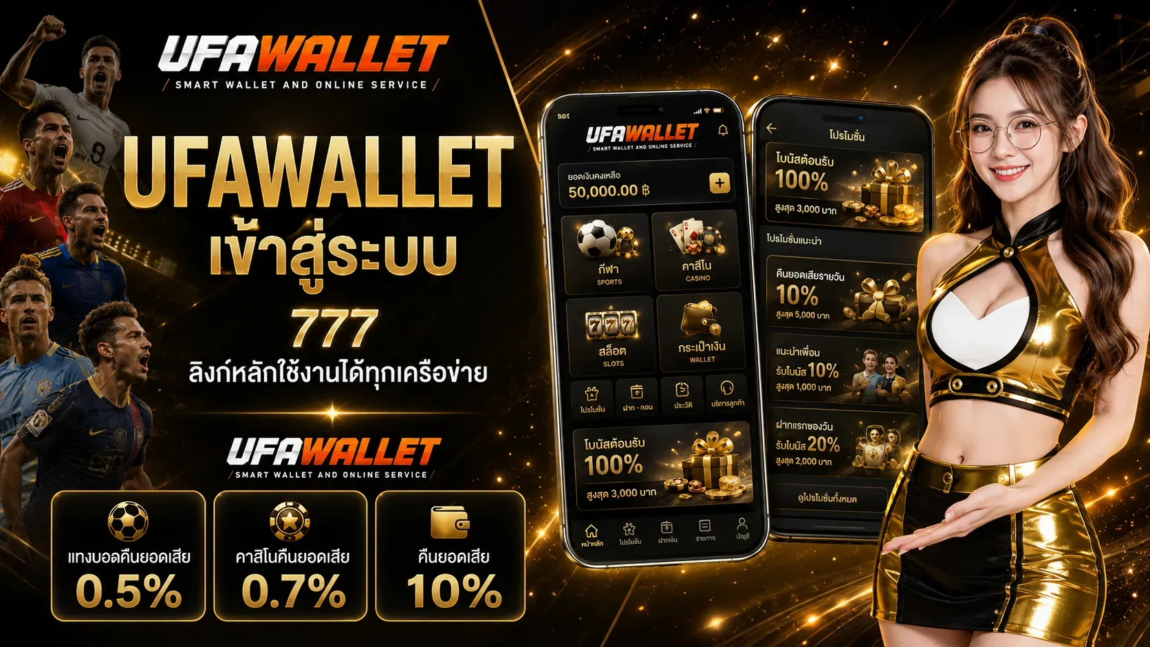 สล็อตออนไลน์ UFAWALLET เว็บตรงรวมทุกค่ายดัง